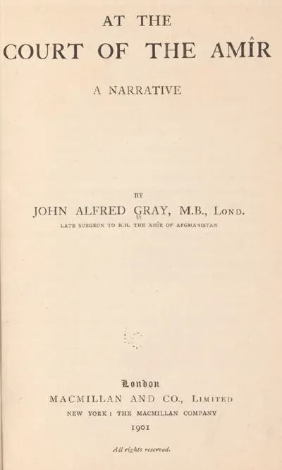 At the Court of the Amir — cover
