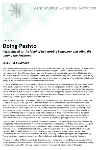 Doing Pashto — cover